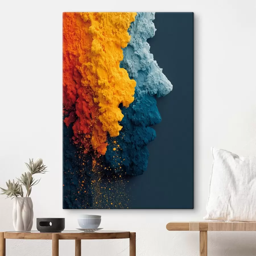 Tablouri Portret dinamic în vopsele colorate s45638