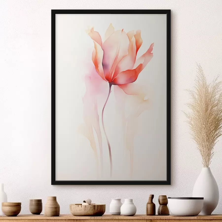 fototapet Minimalism floral în stil acuarelă f45637