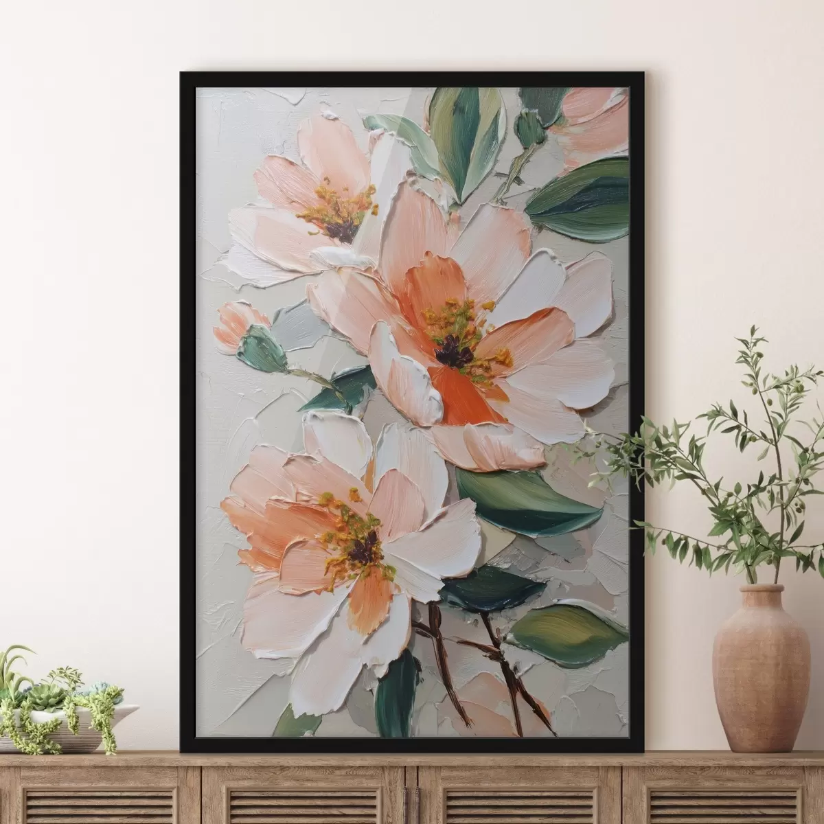 Poster Compoziție florală în stilul picturii în ulei f45646