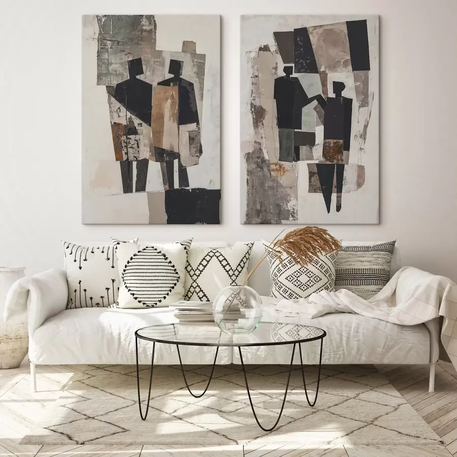 Tablouri Abstracție cu siluete m00716