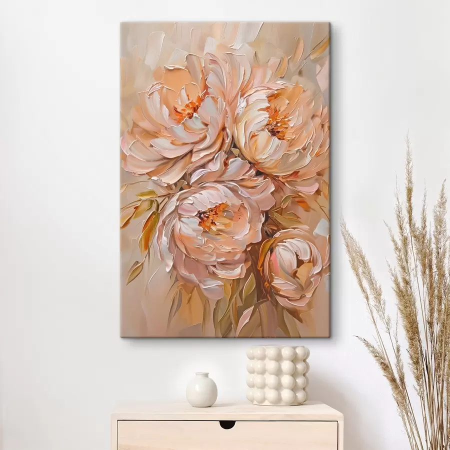 Tablouri Bujori abstracți delicați s45592