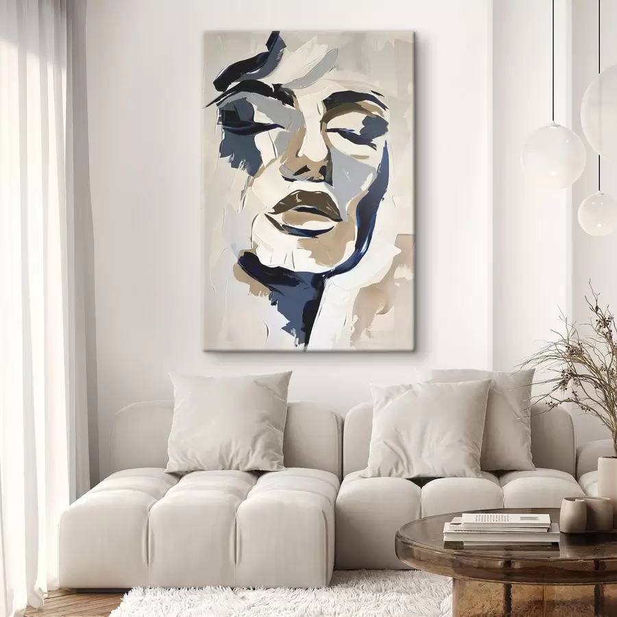 Tablouri Portret abstract al unei femei cu imitații de pensule s45743