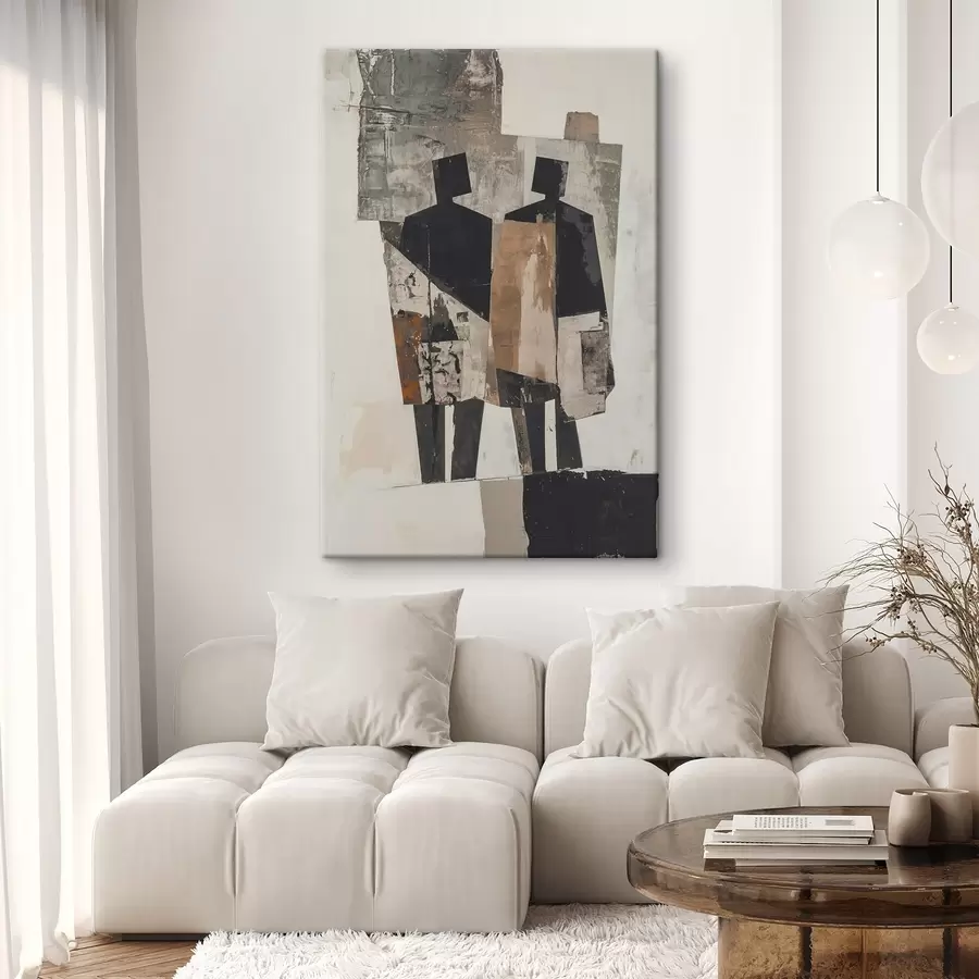 Tablouri Abstracție modernă cu siluete s45755