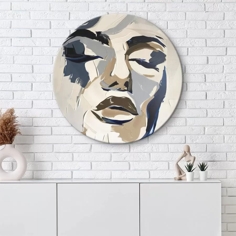 Tablouri Portret abstract al unei femei cu imitații de pensule r45743