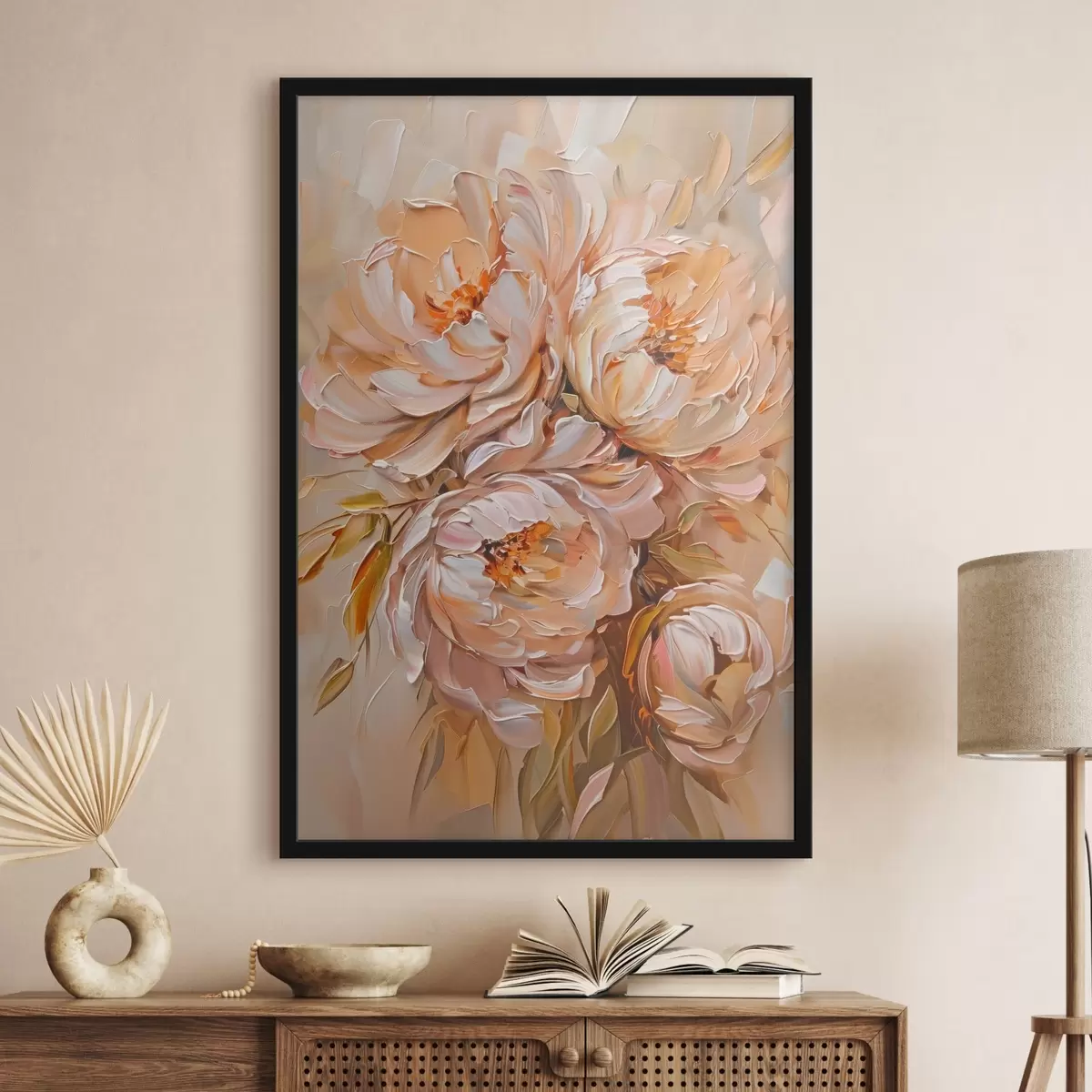 Poster Bujori abstracți delicați f45592