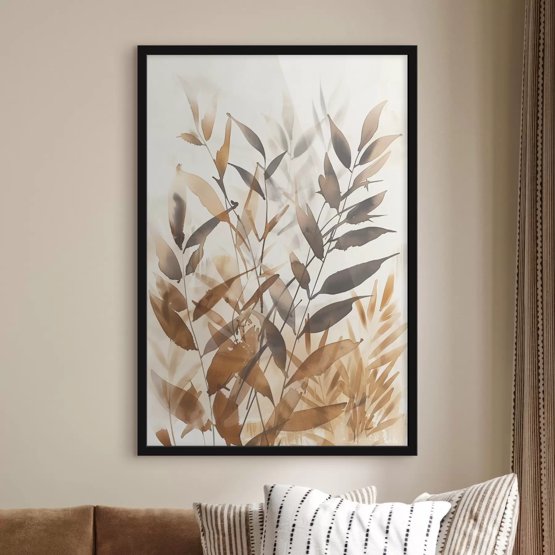 fototapet Ramuri delicate cu frunze f45747