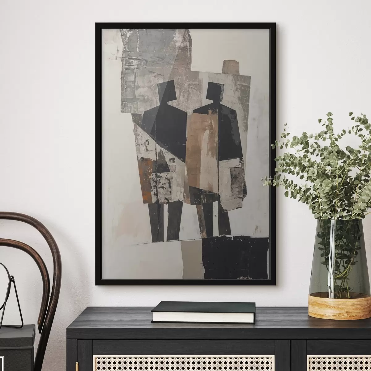 Poster Abstracție modernă cu siluete f45755