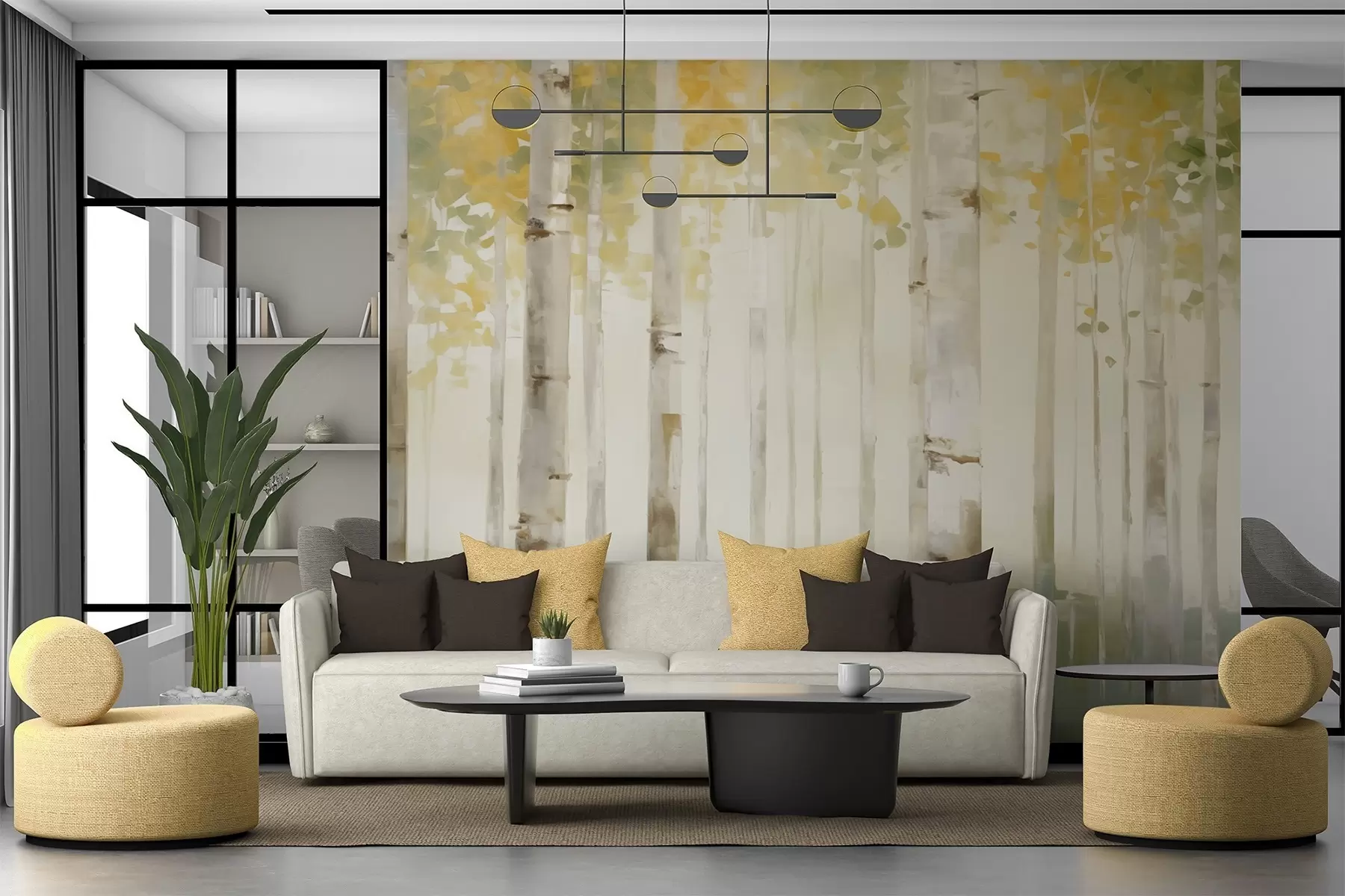 fototapet Pădure de mesteacăn w04520