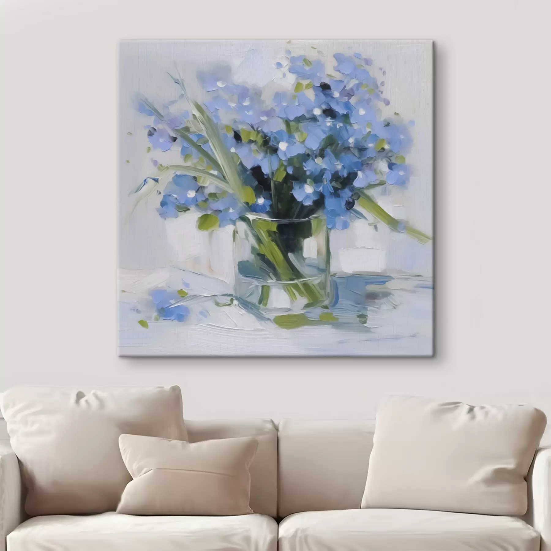 Tablouri Flori delicate într-o vază de sticlă s45773