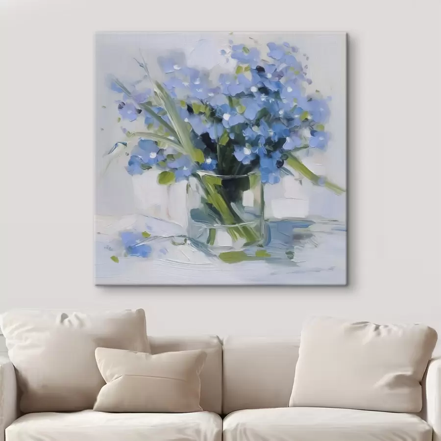 Tablouri Flori delicate într-o vază de sticlă s45773