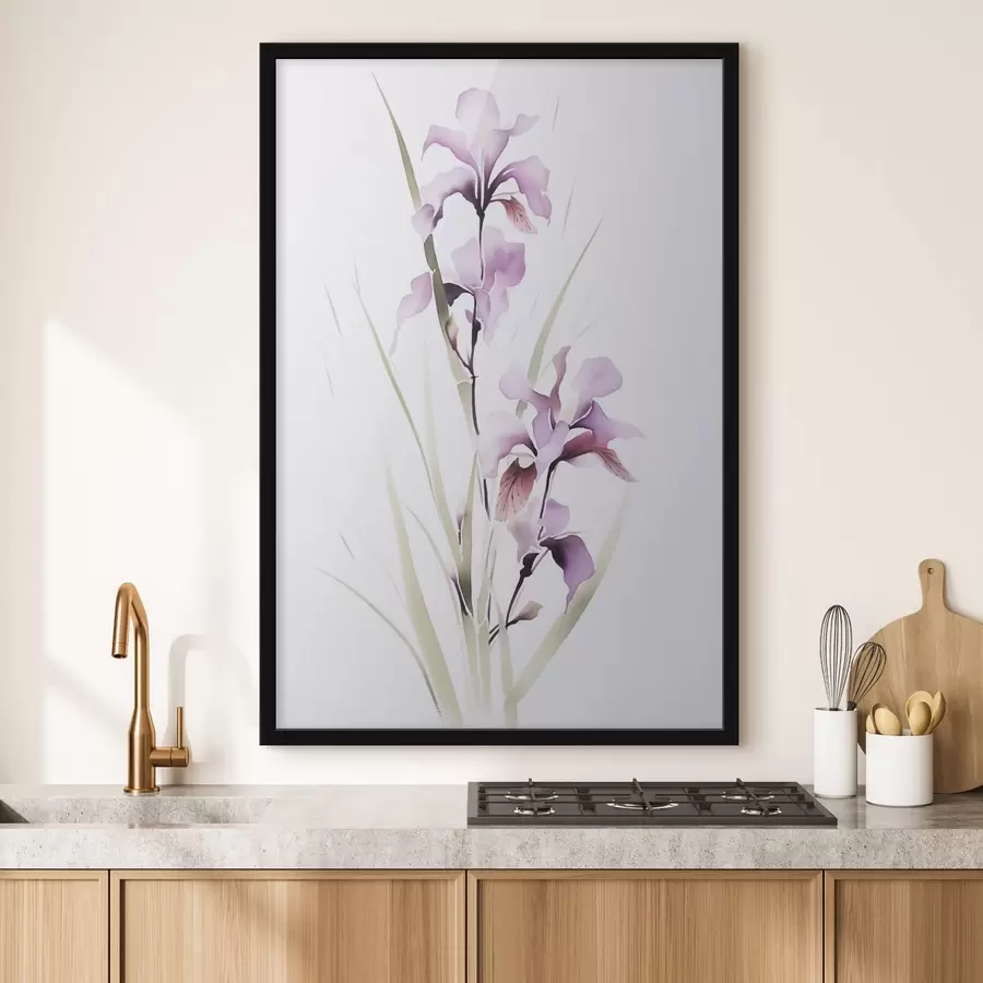 fototapet Flori imitație de acuarelă f45763