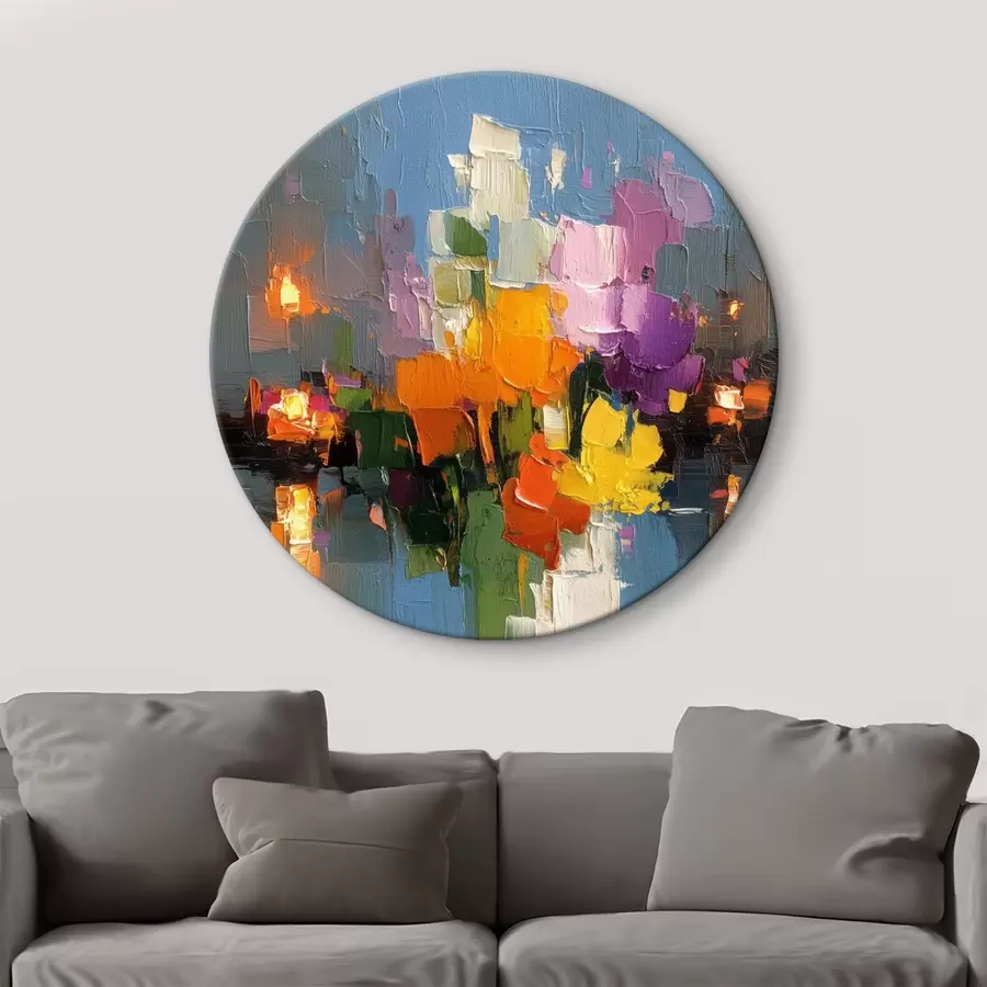 Tablouri Abstracție urbană: reflexia luminii în apă r45243