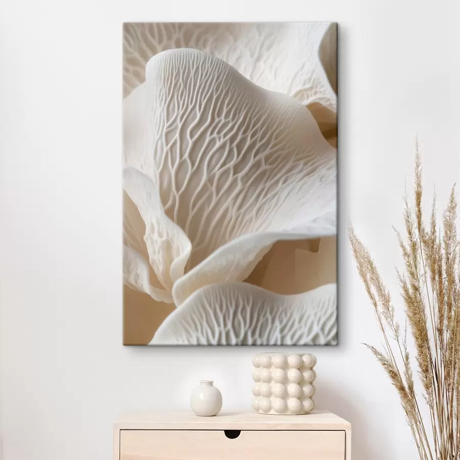 Tablouri petale cu nervuri în nuanțe de bej s45704
