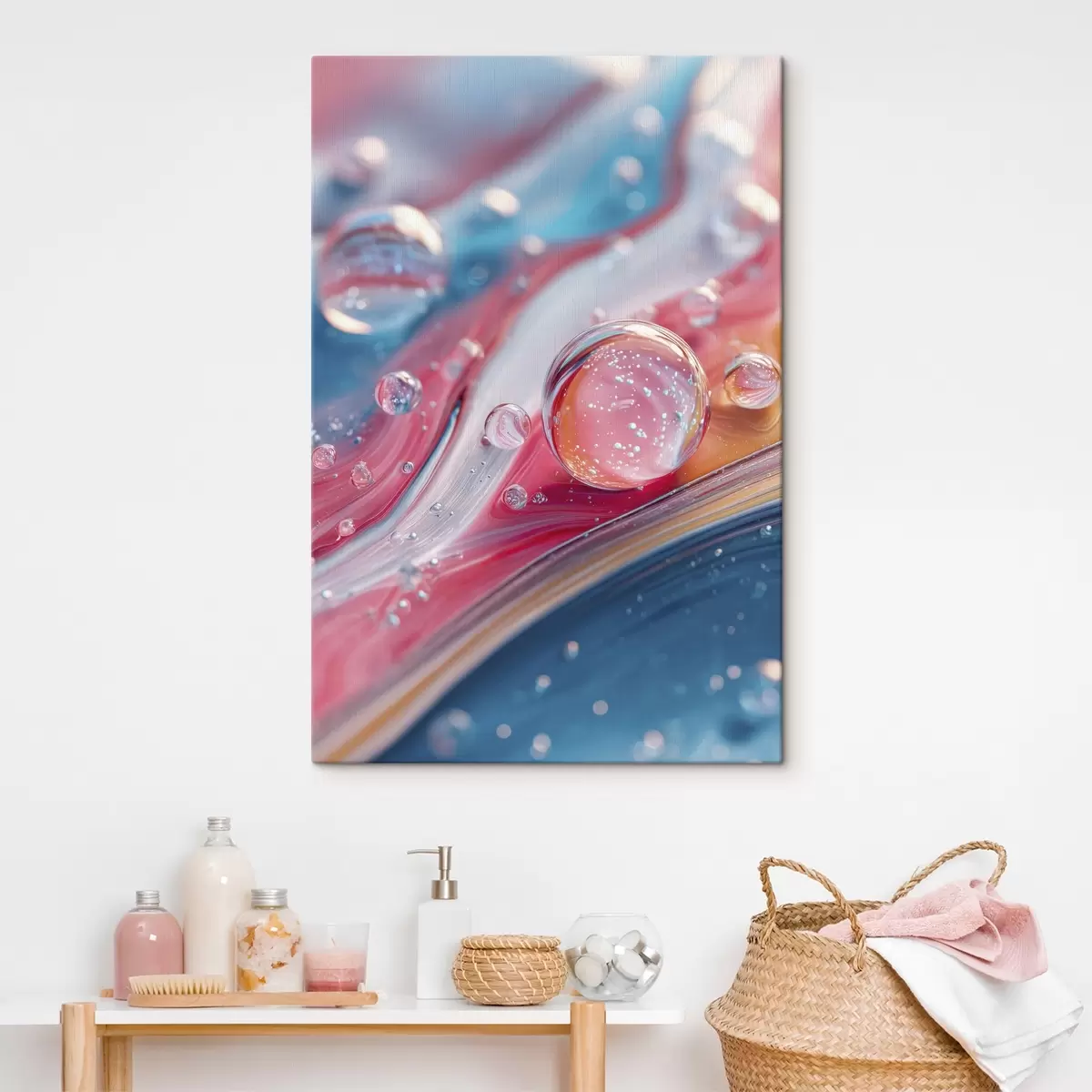 Tablouri valuri multicolore cu bule s45706