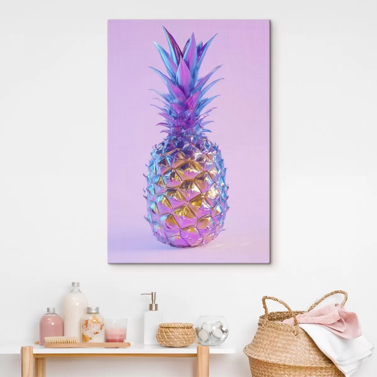 Tablouri ananas strălucitor și lucios în stil pop art s45727