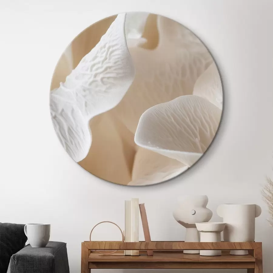 Tablouri petale cu nervuri în nuanțe de bej r45703