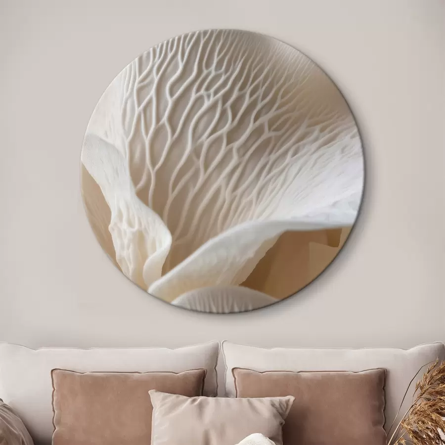 Tablouri petale cu nervuri în nuanțe de bej r45704