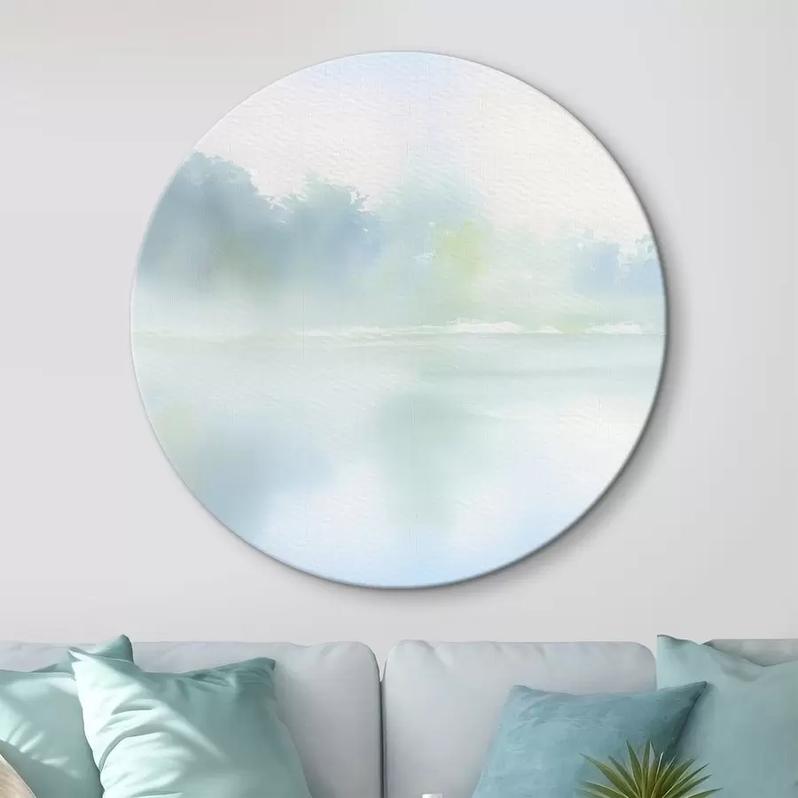 Tablouri lac acuarelă în tonuri de albastru r45714