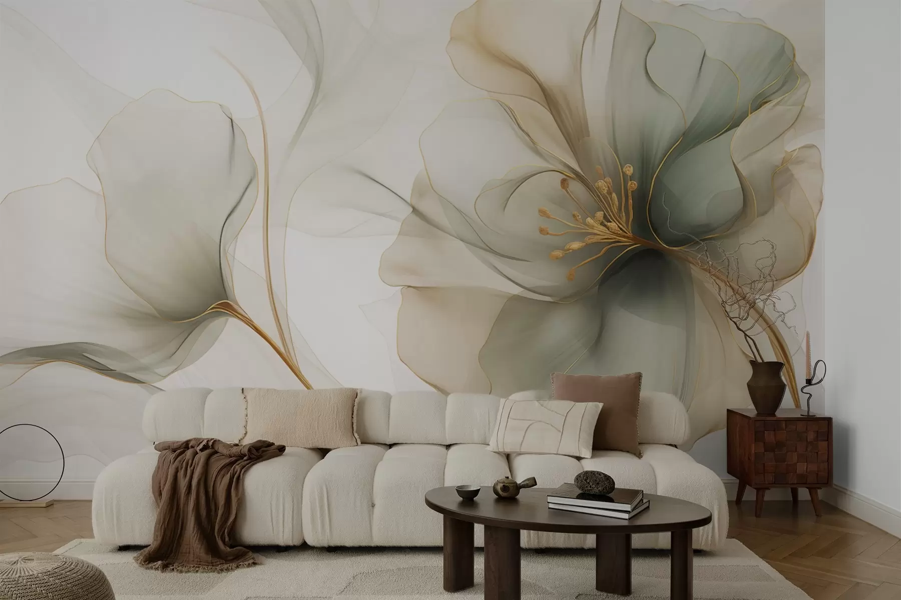 fototapet Floare delicată cu petale translucide w04553