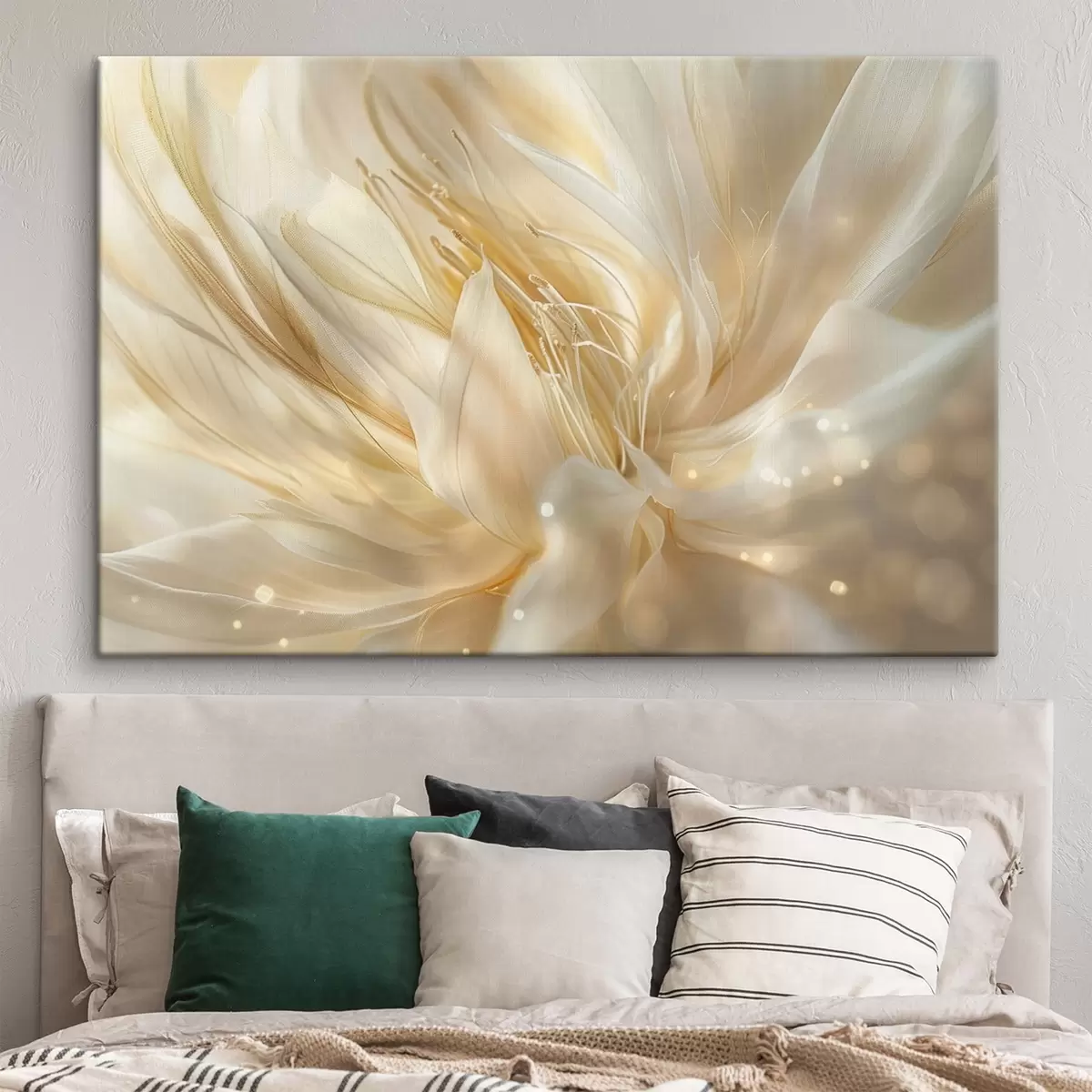 Tablouri Floare abstractă ușoară în strălucire galben-portocaliu s45819