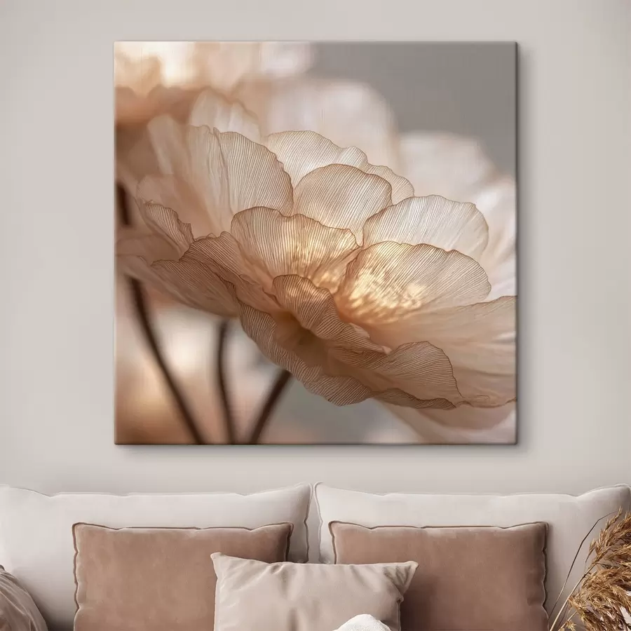 Tablouri Floare delicată în strălucire strălucitoare s45822