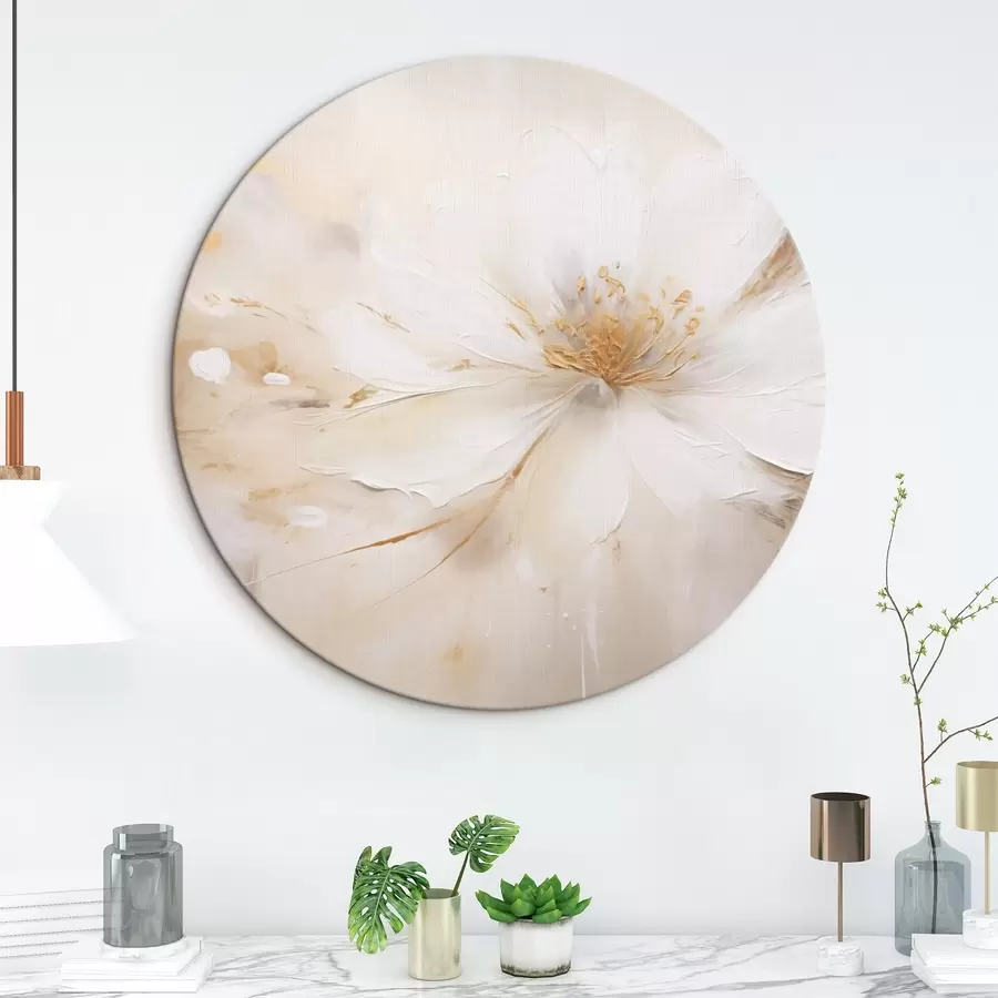 Tablouri O floare deschisă la culoare, cu centrul galben-portocaliu r45802