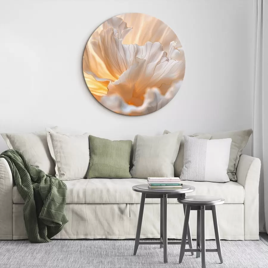 Tablouri Petale delicate în nuanțe calde, cu margini galben-portocalii r45820