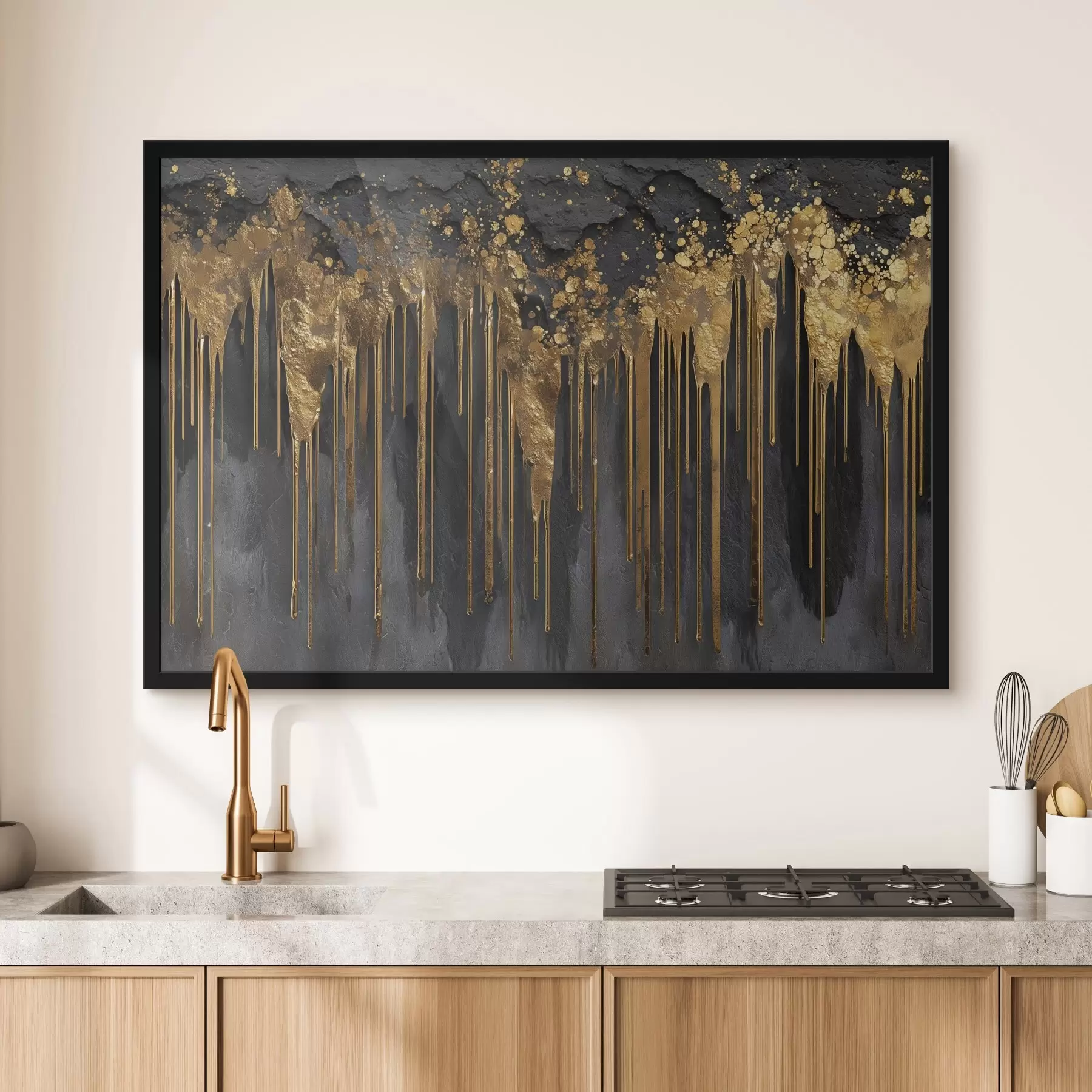 fototapet Fluxuri abstracte pe un fundal întunecat f45823