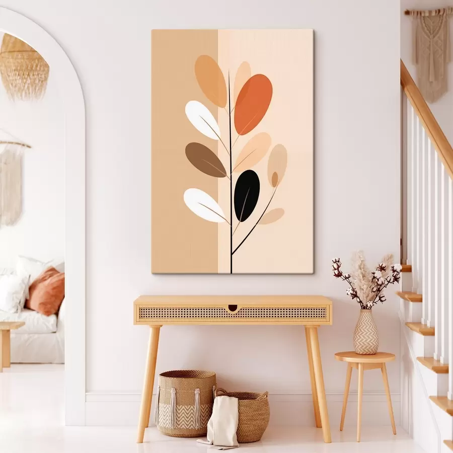 Tablouri Ramură minimalistă cu frunze s45834