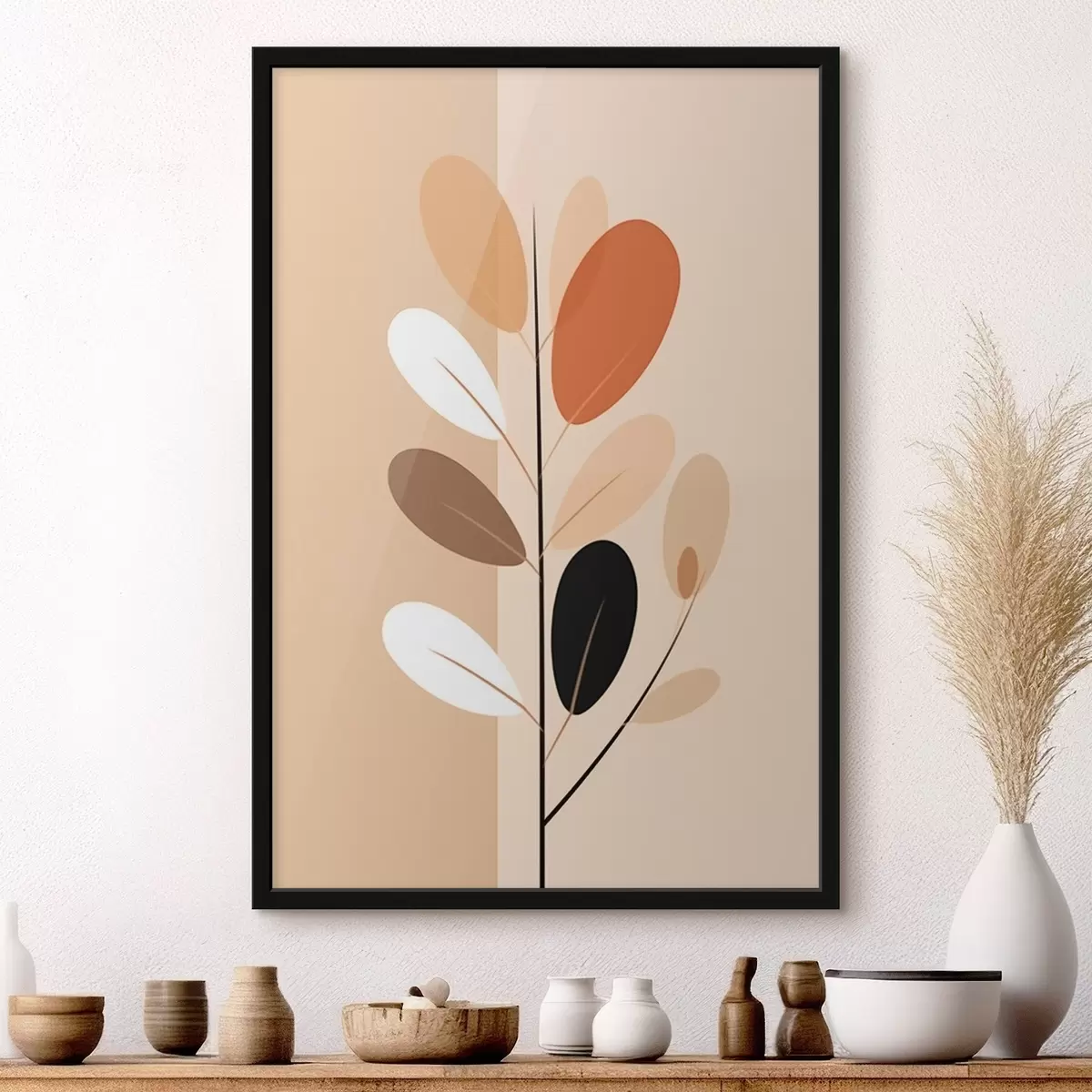 Poster Ramură minimalistă cu frunze f45834