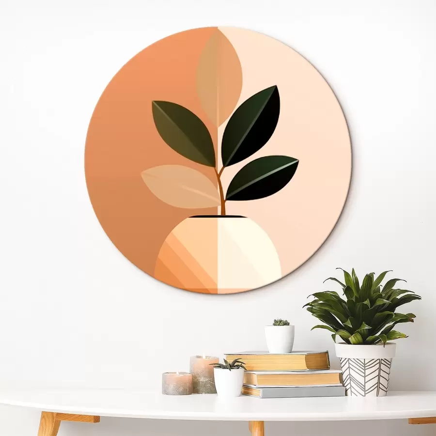 Tablouri Vază geometrică cu frunze r45833