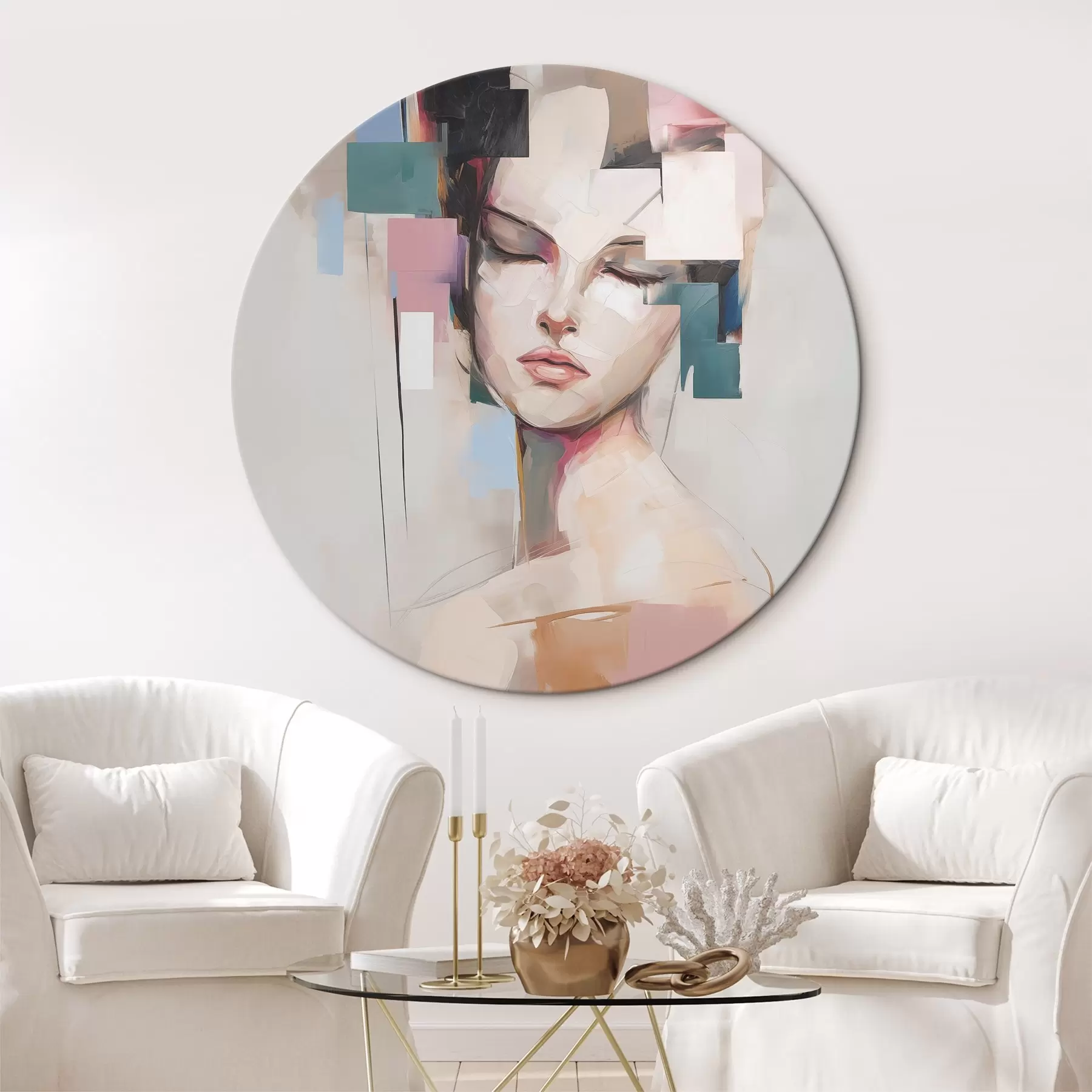 Tablouri Portret abstract imitație de pictură r45921