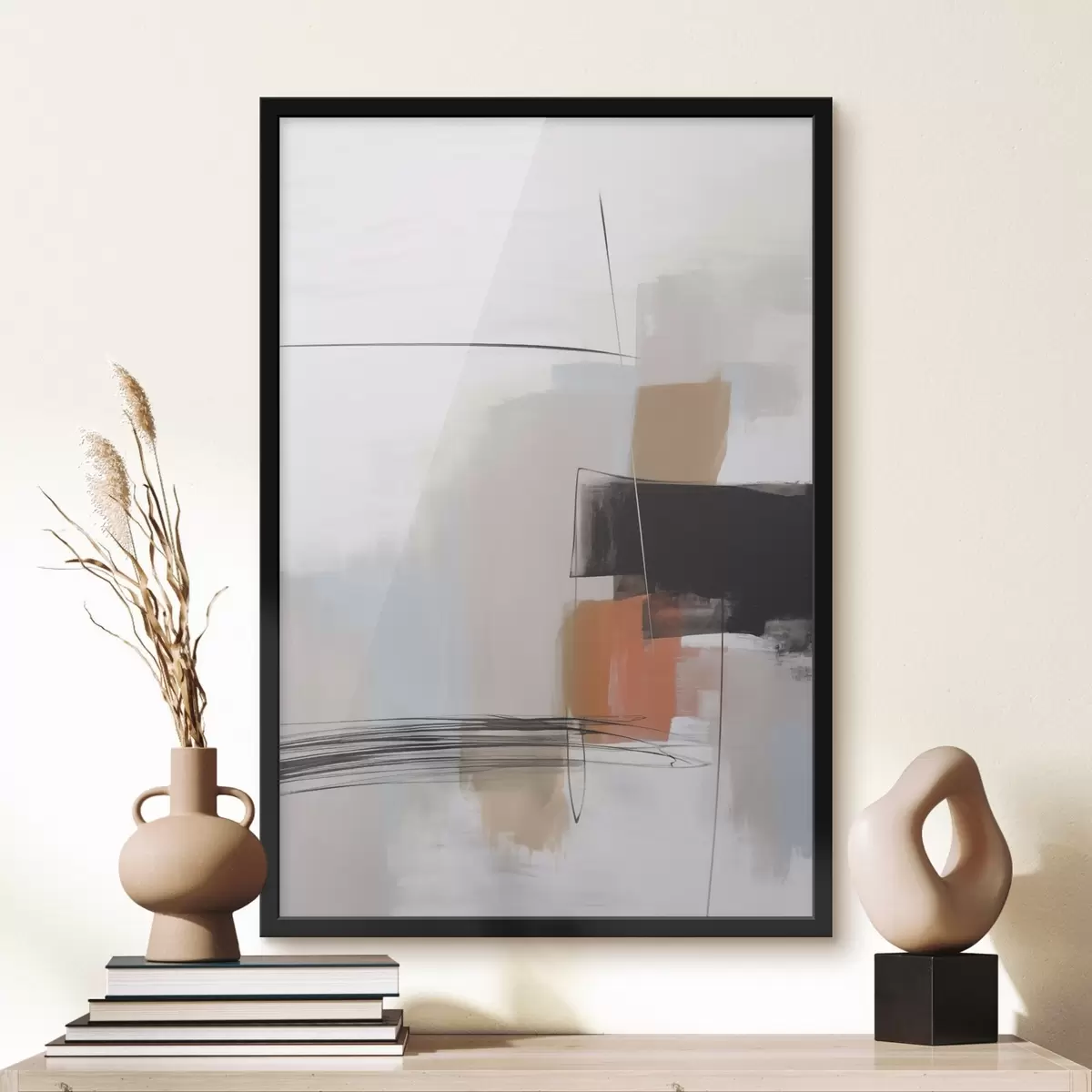 Poster Abstracție imitație de lovituri de pensulă f45919