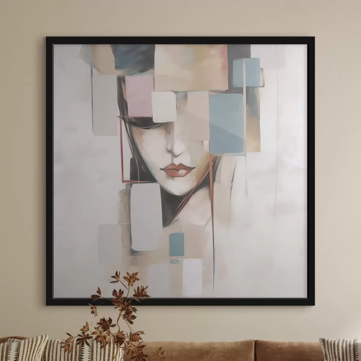 Poster Portret abstract imitație de pictură f45920