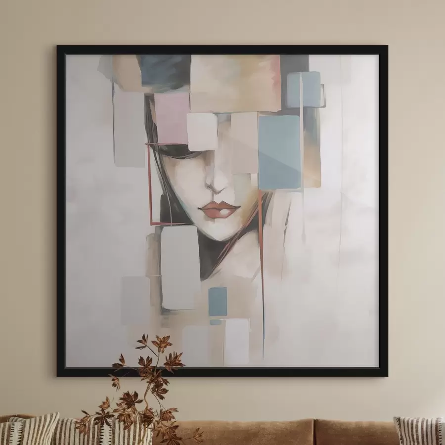 fototapet Portret abstract imitație de pictură f45920