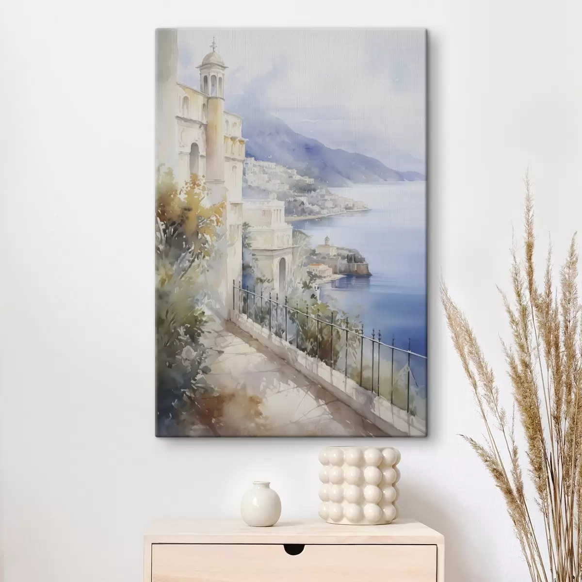 Tablouri Golful din apropierea orașului imitație de acuarelă s45979