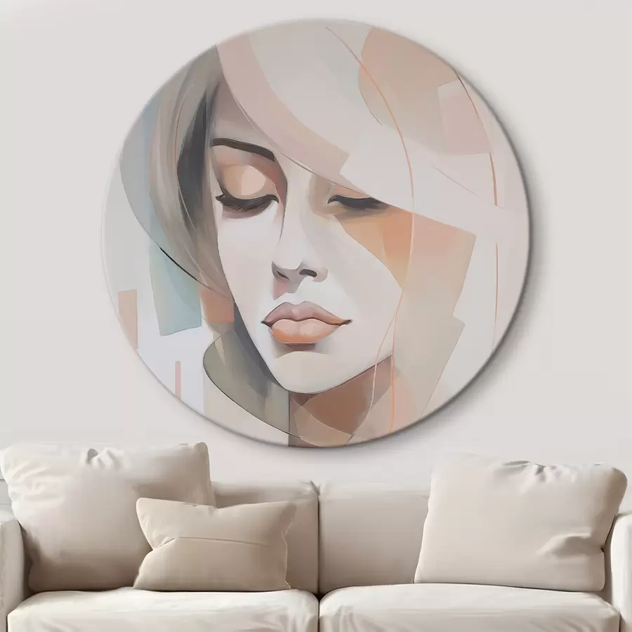 Tablouri Portret abstract al unei fete r45972