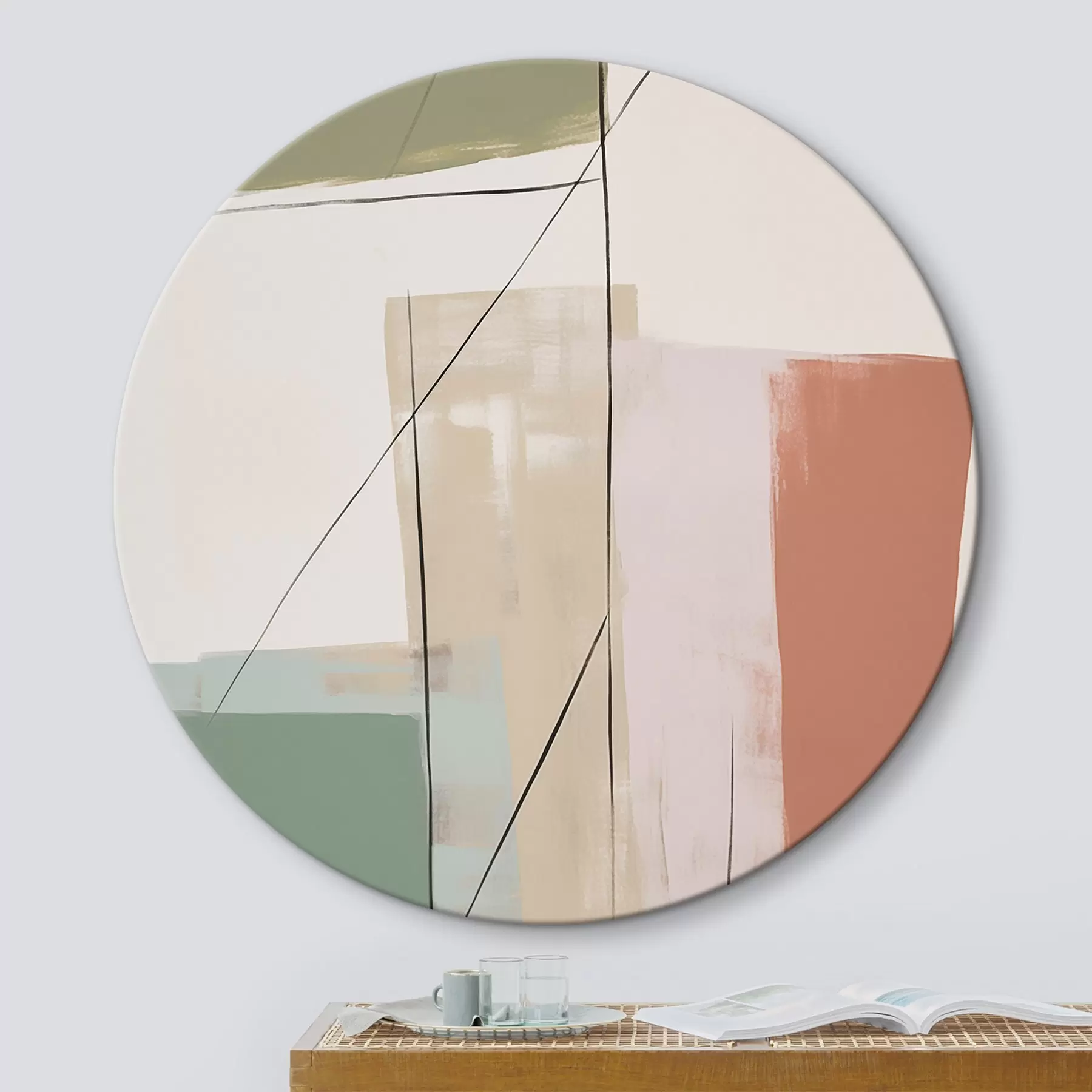 Tablouri Abstracție cu imitație de abraziuni r45974