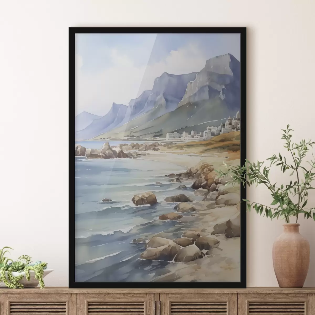 Poster Imitatie de acuarela cu tema malul mării f45978