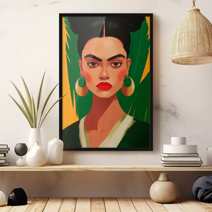 fototapet Femeie cu cercei f45953