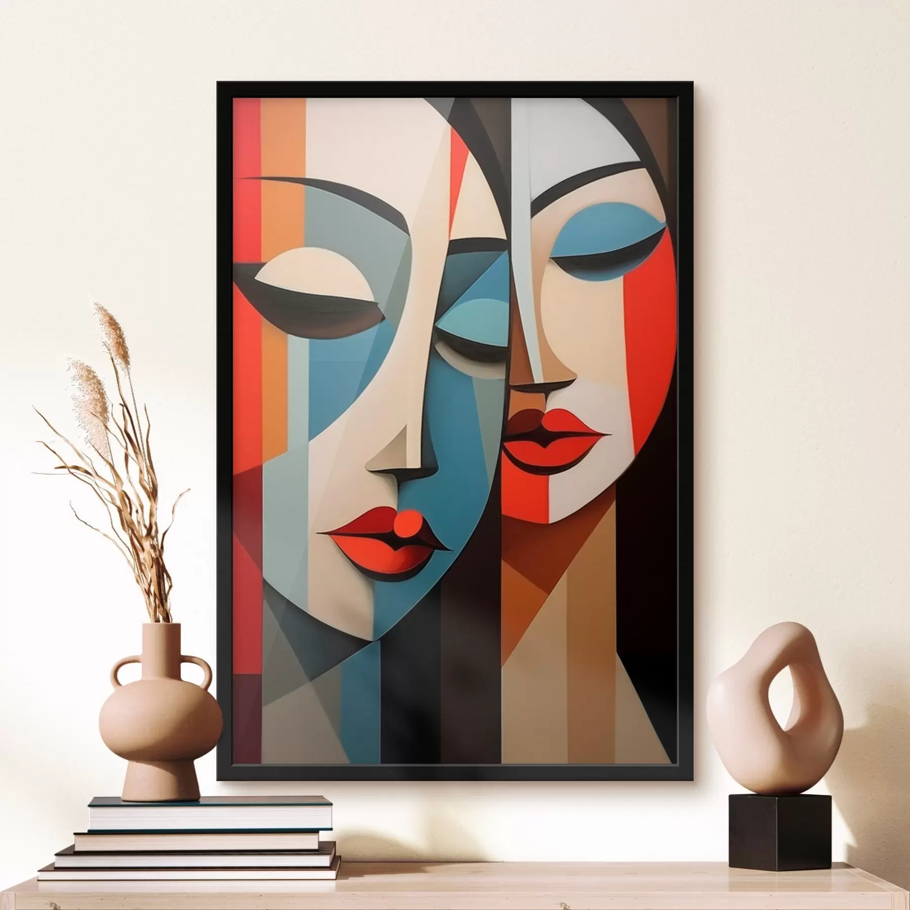 fototapet Portret geometric feminin f45966