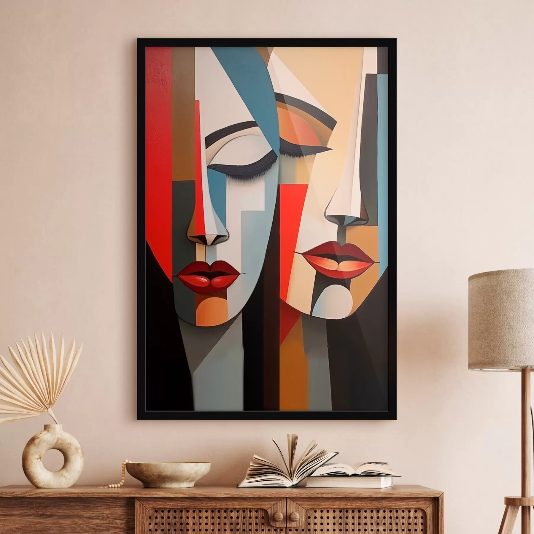 fototapet Fețe feminine abstracte f45967