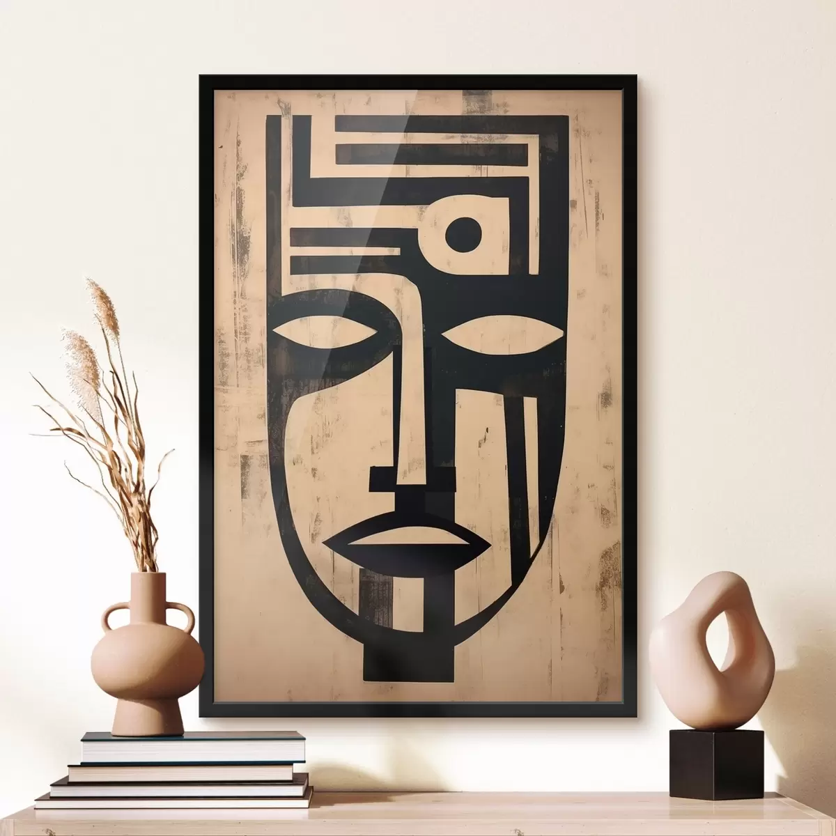 Poster Față abstractă geometrică f45970