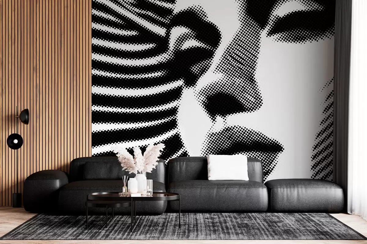 fototapet Fața unei femei în stil pop art w04504