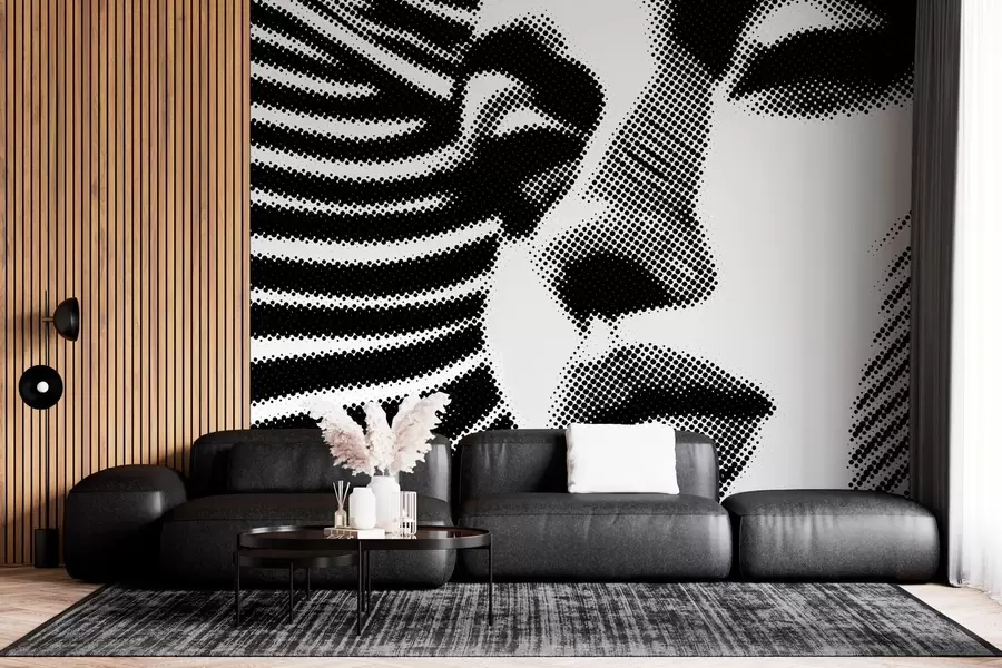 fototapet Fața unei femei în stil pop art w04504