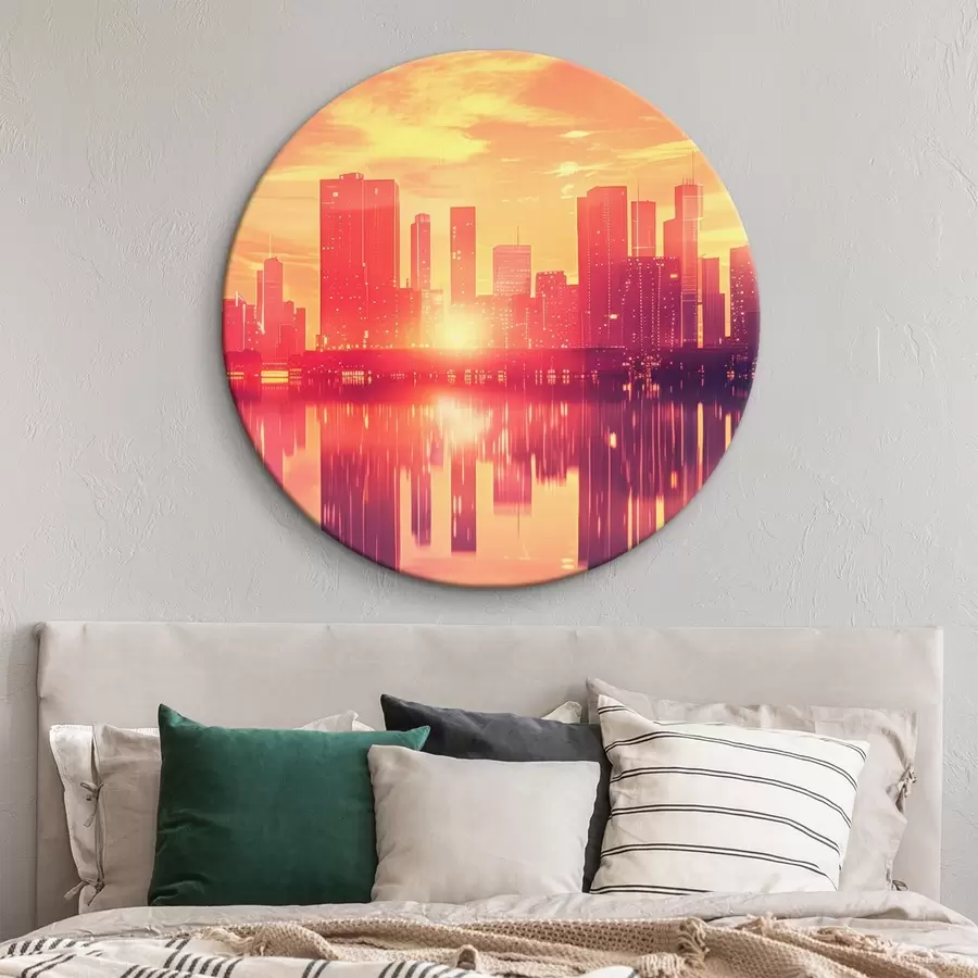 Tablouri Comandă pe fundalul unui oraș modern r45659