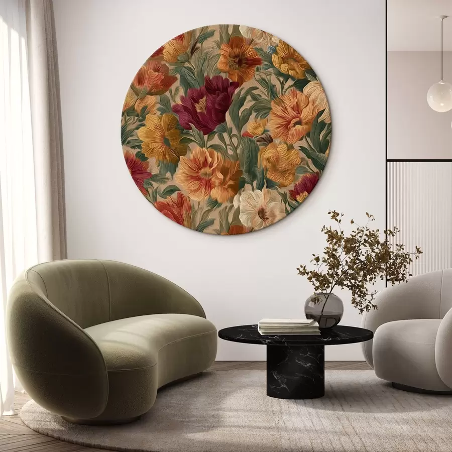 Tablouri Model floral vintage într-o paletă caldă r45896