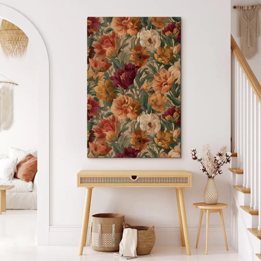 Tablouri Model floral vintage într-o paletă caldă s45896