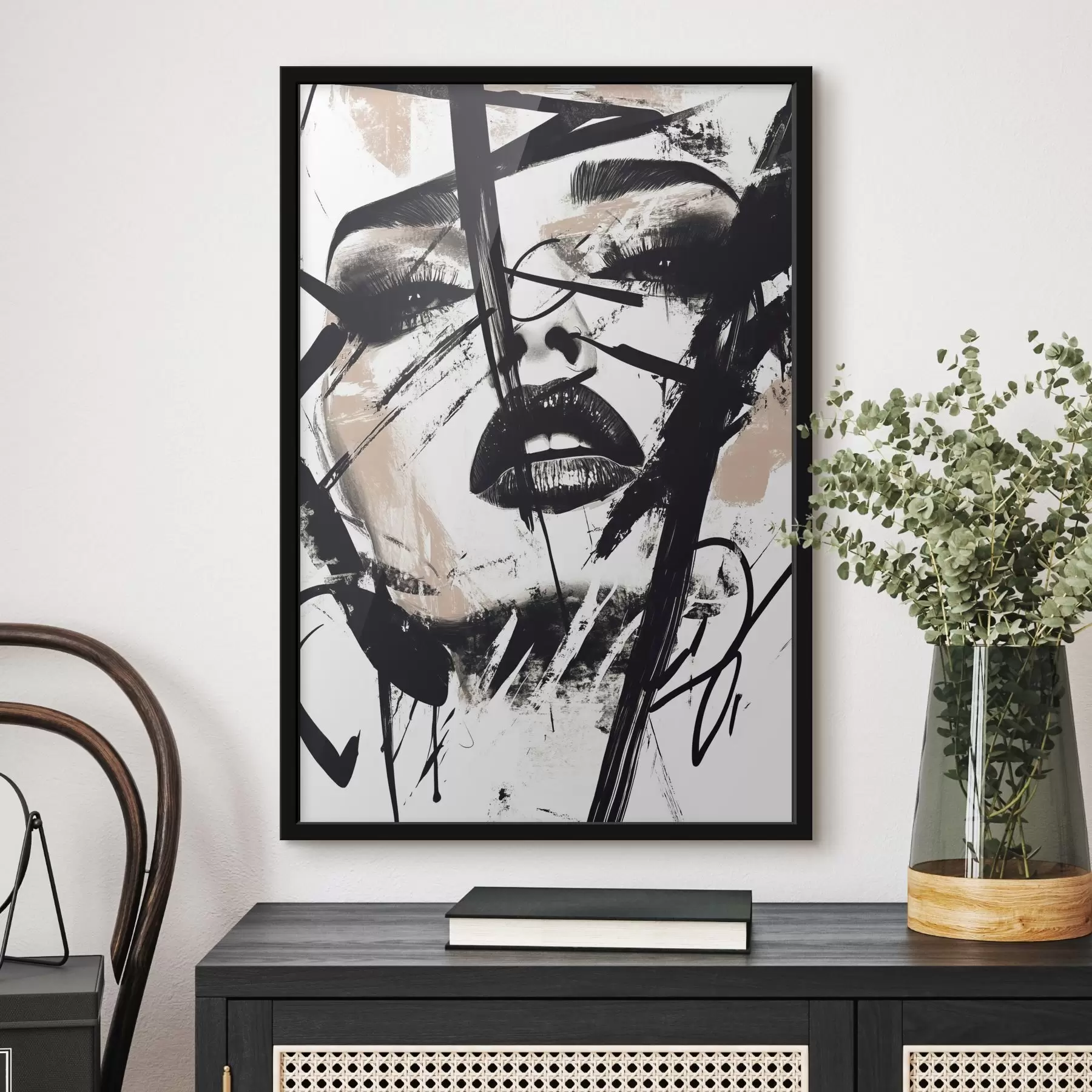 fototapet Portret abstract în stil graffiti al unei femei f45777