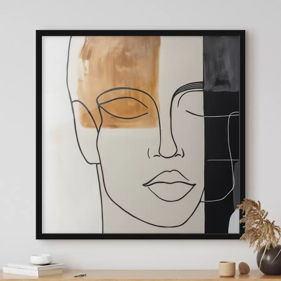 fototapet Portret abstract minimalist f45986